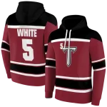 custom troy trojans striped pattern red hoodie best selling