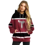custom troy trojans striped pattern red hoodie best selling