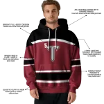custom troy trojans striped pattern red hoodie best selling
