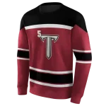 custom troy trojans striped pattern red hoodie best selling