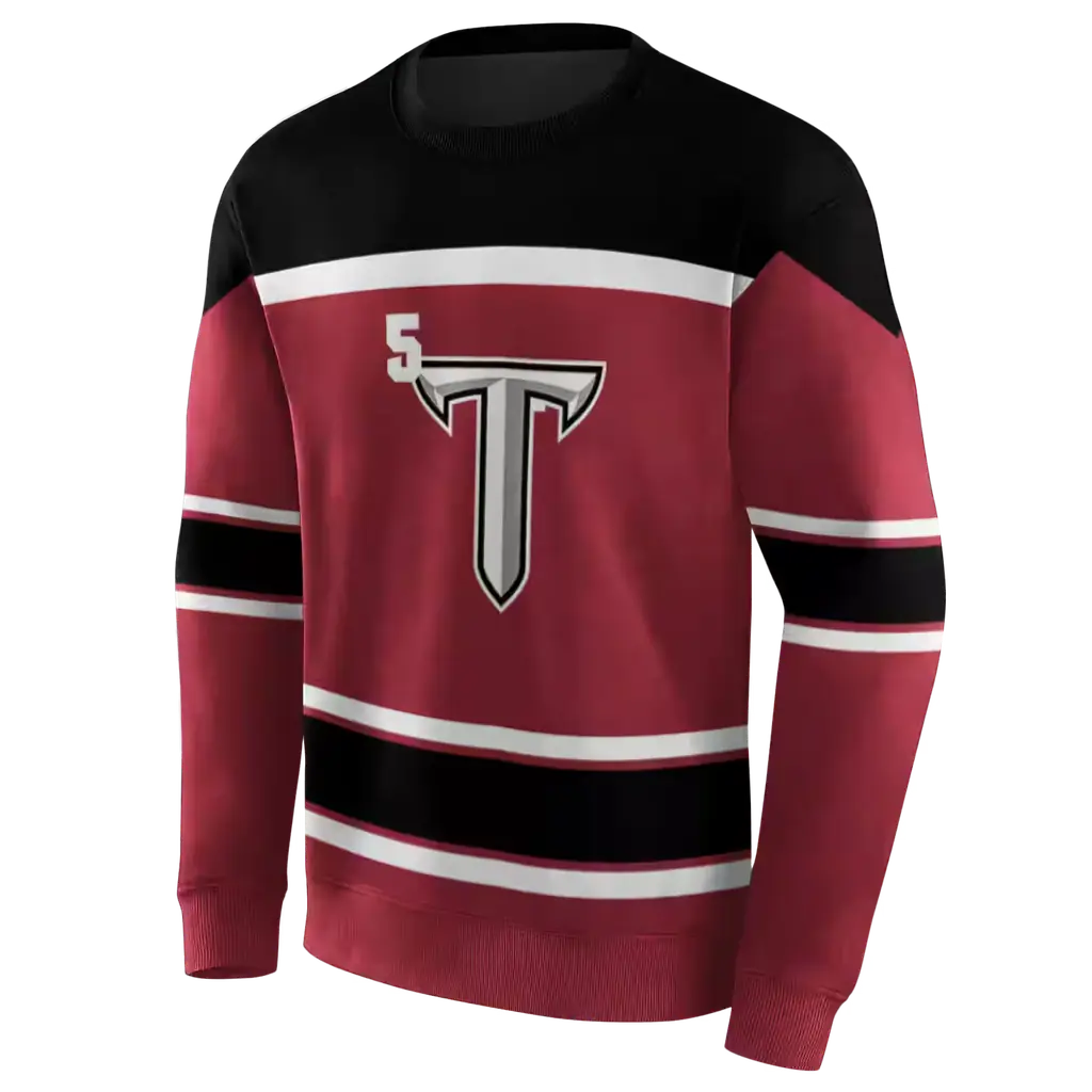 custom troy trojans striped pattern red hoodie new arrival custom troy trojans striped pattern red hoodie new arrival