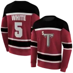 custom troy trojans striped pattern red hoodie best selling