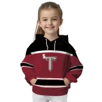 custom troy trojans striped pattern red hoodie best selling