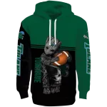 custom tulane green wave baby groot green black hoodie best selling