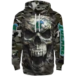 custom tulane green wave camo skull hoodie best selling