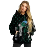 custom tulane green wave distressed flag green black hoodie best selling