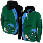 custom tulane green wave minimalist design green black hoodie best selling