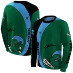 custom tulane green wave minimalist design green black hoodie best selling