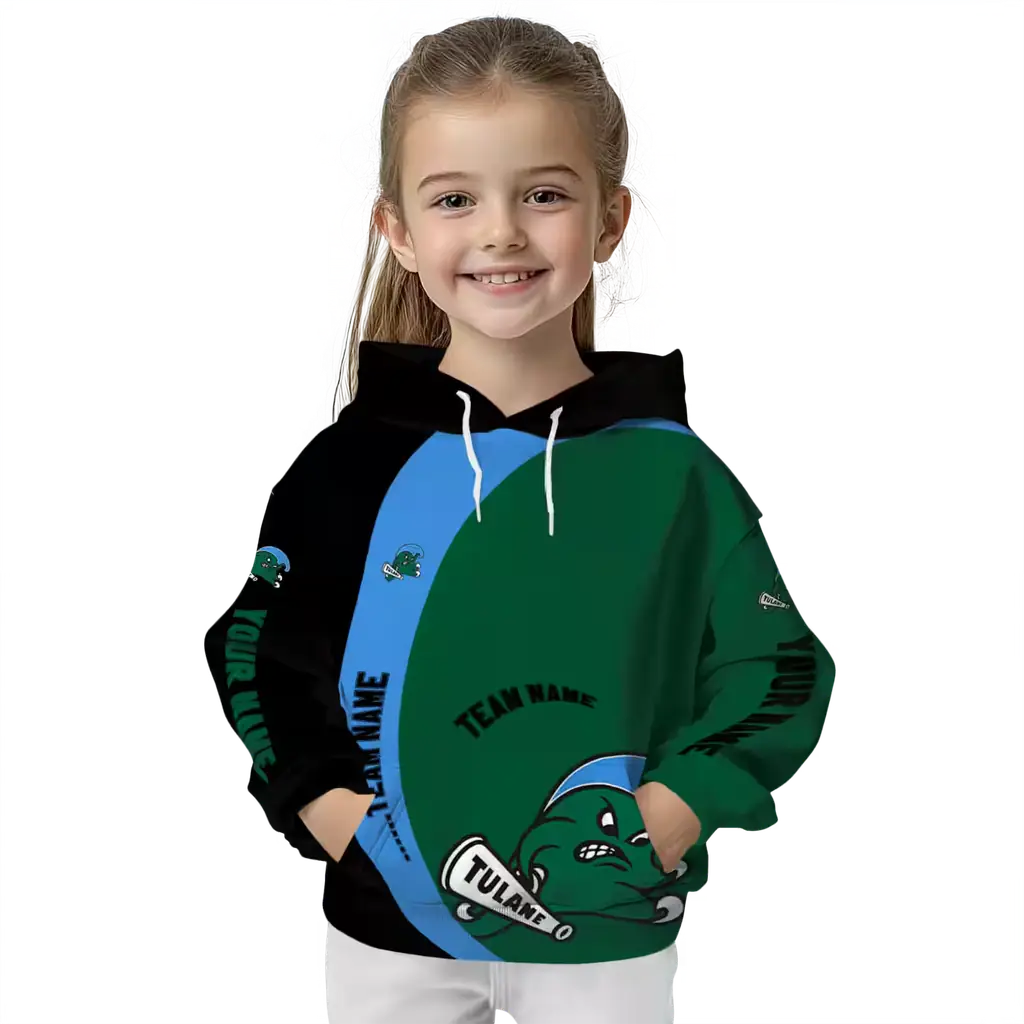 custom tulane green wave minimalist design green black hoodie top rated custom tulane green wave minimalist design green black hoodie top rated