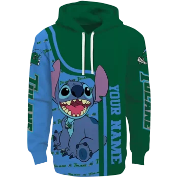 custom tulane green wave stitch green hoodie best selling