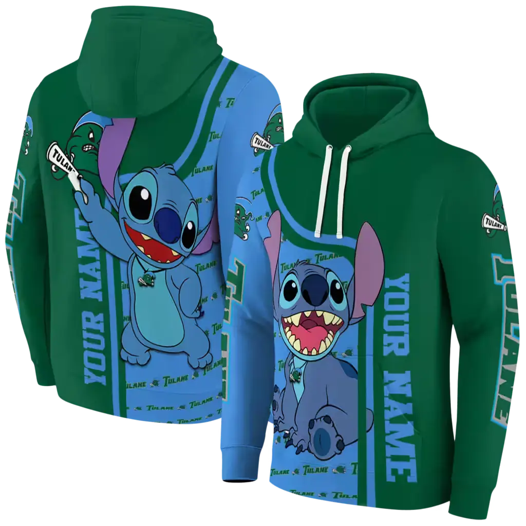 custom tulane green wave stitch green hoodie fashion forward custom tulane green wave stitch green hoodie fashion forward
