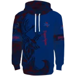 custom tulsa golden hurricane deer silhouette blue hoodie best selling
