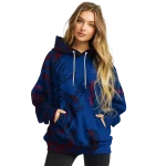 custom tulsa golden hurricane deer silhouette blue hoodie best selling
