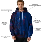 custom tulsa golden hurricane deer silhouette blue hoodie best selling