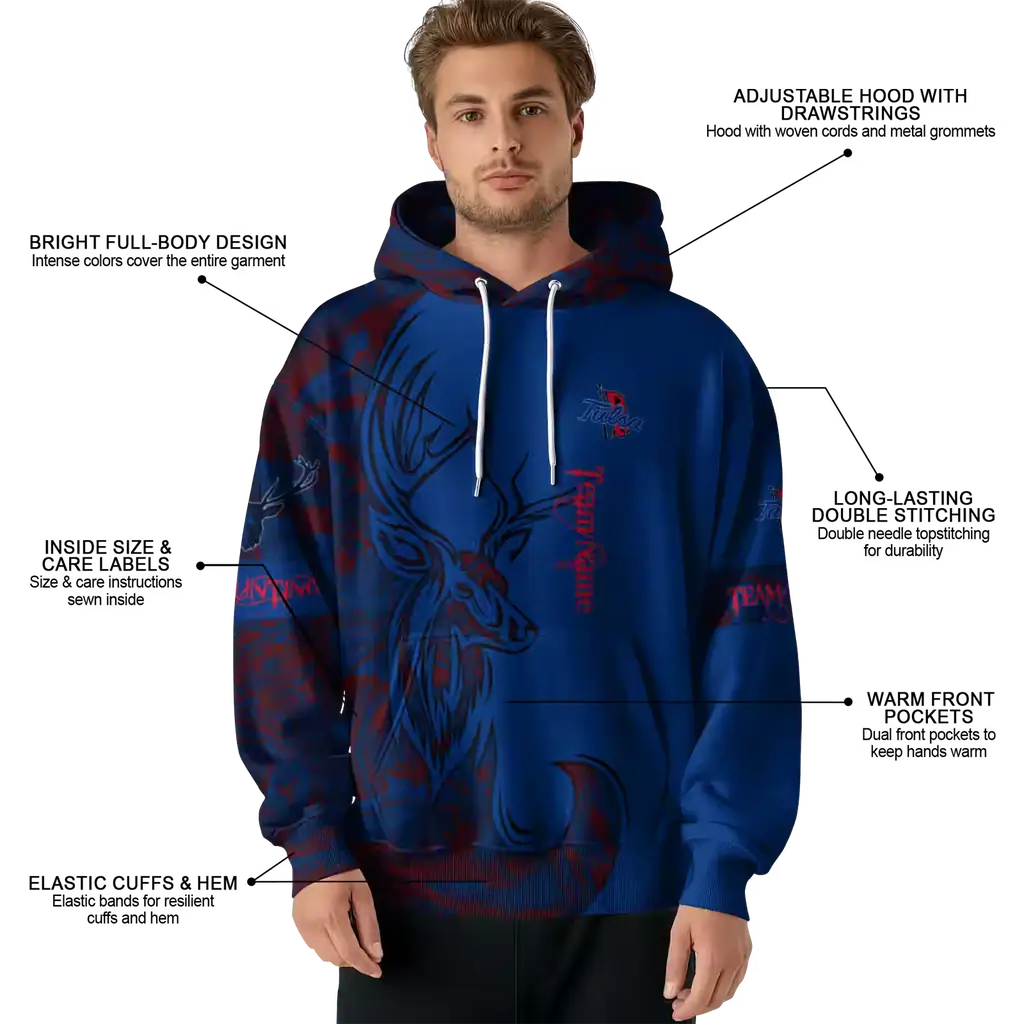 custom tulsa golden hurricane deer silhouette blue hoodie latest model custom tulsa golden hurricane deer silhouette blue hoodie latest model