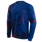 custom tulsa golden hurricane deer silhouette blue hoodie best selling