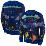 custom tulsa golden hurricane spongebob patrick star blue navy hoodie best selling