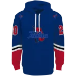custom tulsa golden hurricane striped sleeves blue hoodie best selling