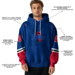 custom tulsa golden hurricane striped sleeves blue hoodie best selling
