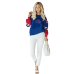 custom tulsa golden hurricane striped sleeves blue hoodie best selling