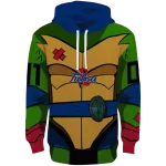 custom tulsa golden hurricane superhero armor blue green hoodie best selling