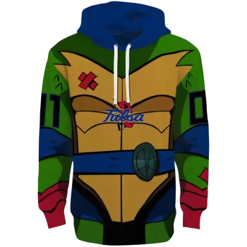 custom tulsa golden hurricane superhero armor blue green hoodie best selling