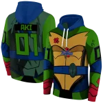 custom tulsa golden hurricane superhero armor blue green hoodie best selling