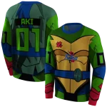 custom tulsa golden hurricane superhero armor blue green hoodie best selling