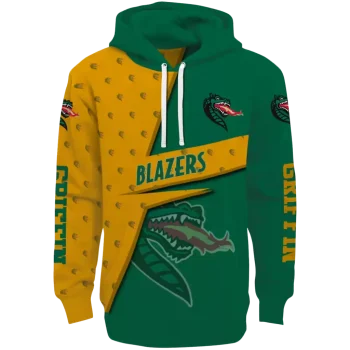 custom uab blazers abstract shape green hoodie best selling