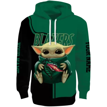 custom uab blazers baby yoda green black hoodie best selling