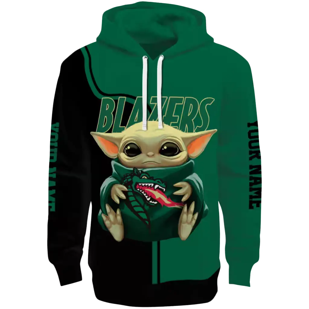 custom uab blazers baby yoda green black hoodie best selling custom uab blazers baby yoda green black hoodie best selling