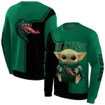 custom uab blazers baby yoda green black hoodie best selling