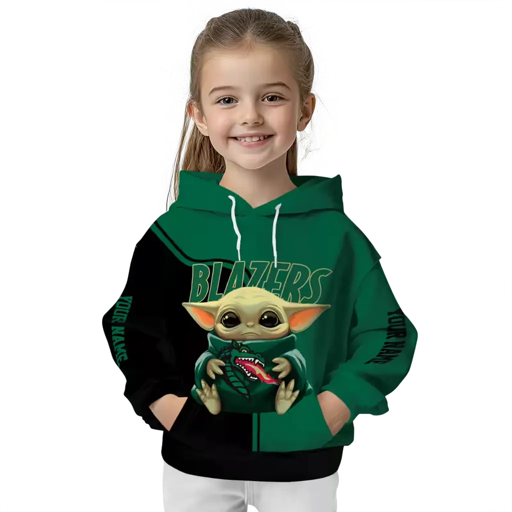 custom uab blazers baby yoda green black hoodie top rated custom uab blazers baby yoda green black hoodie top rated