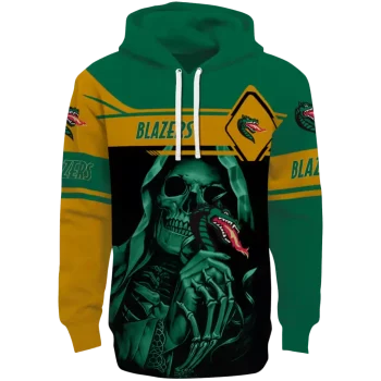 custom uab blazers grim reaper green black hoodie best selling