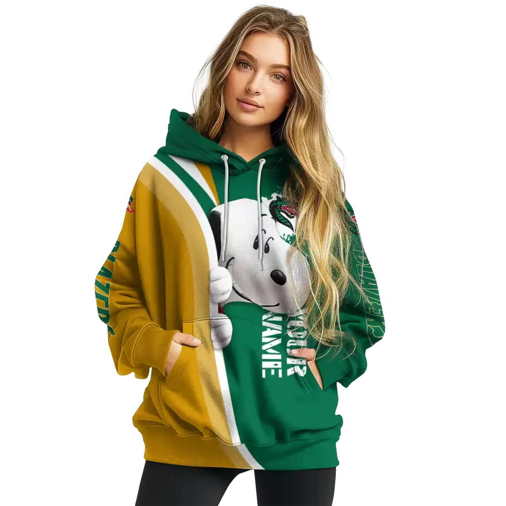 custom uab blazers peeking snoopy green hoodie high quality custom uab blazers peeking snoopy green hoodie high quality