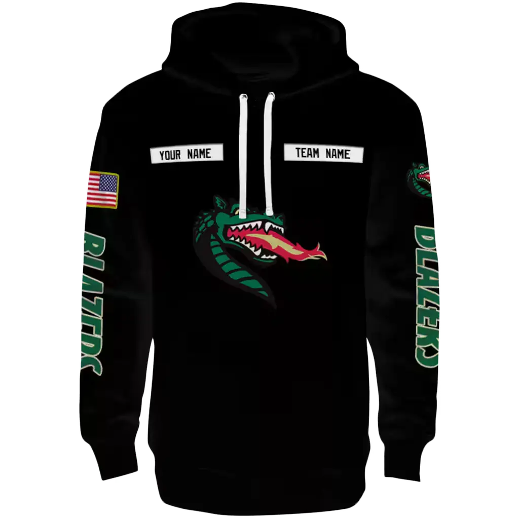 custom uab blazers punisher skull black hoodie best selling custom uab blazers punisher skull black hoodie best selling