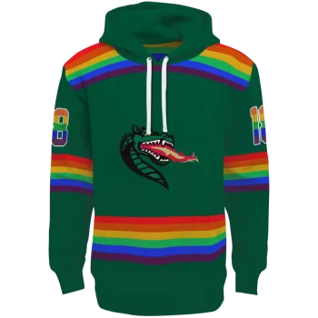 custom uab blazers rainbow stripes green hoodie best selling