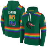 custom uab blazers rainbow stripes green hoodie best selling