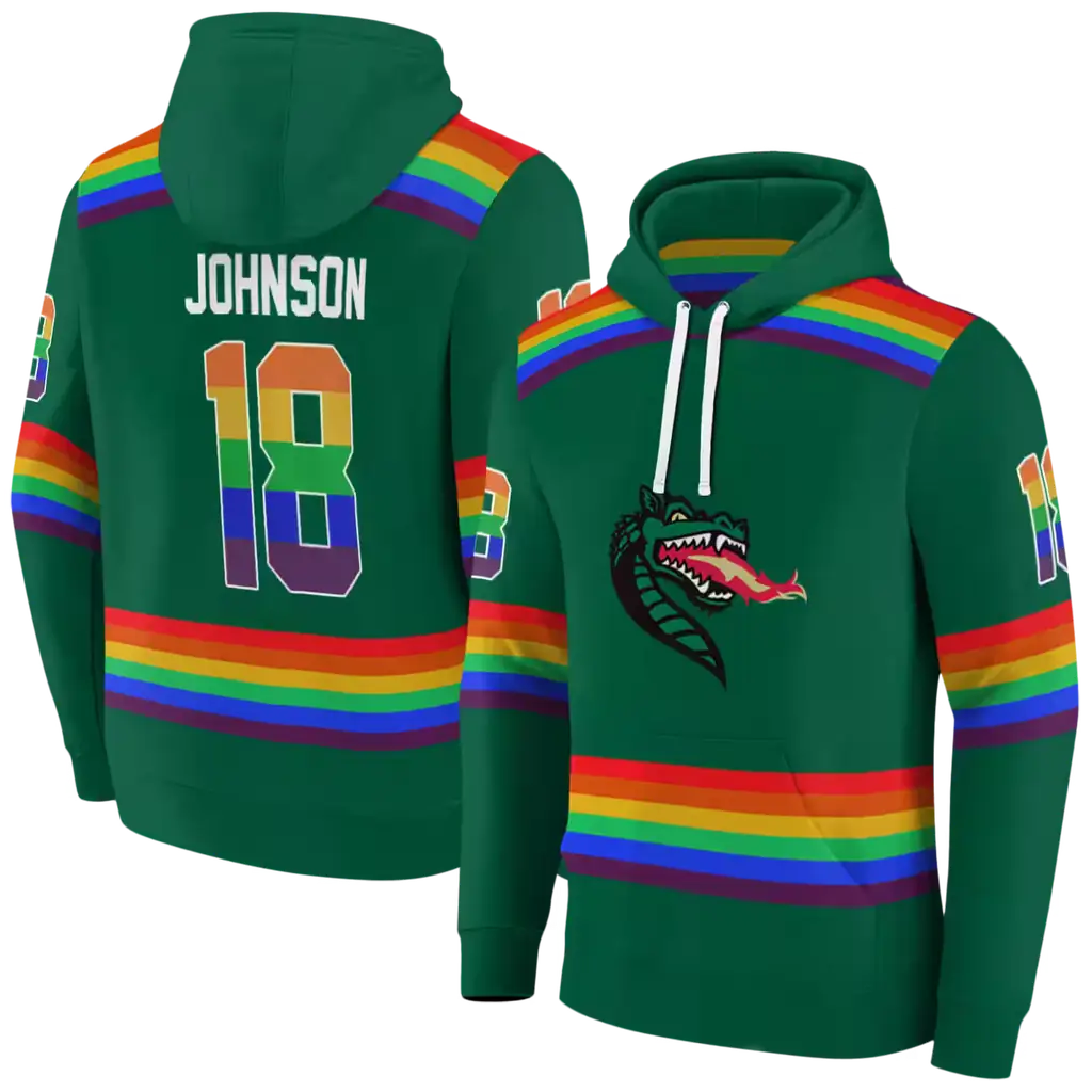 custom uab blazers rainbow stripes green hoodie fashion forward custom uab blazers rainbow stripes green hoodie fashion forward