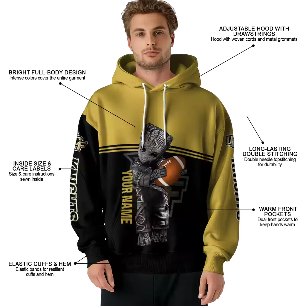 custom ucf knights baby groot gold black hoodie latest model custom ucf knights baby groot gold black hoodie latest model