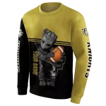 custom ucf knights baby groot gold black hoodie best selling