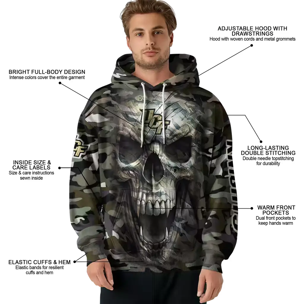 custom ucf knights camo skull hoodie latest model custom ucf knights camo skull hoodie latest model