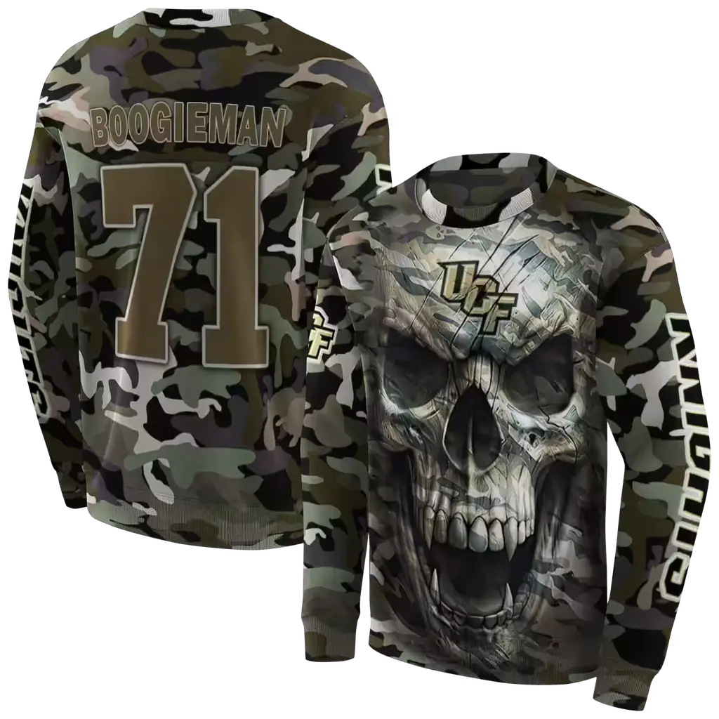 custom ucf knights camo skull hoodie premium grade custom ucf knights camo skull hoodie premium grade
