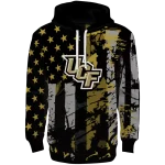 custom ucf knights distressed flag gold black hoodie best selling