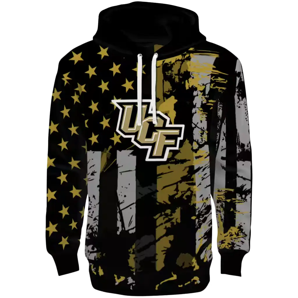 custom ucf knights distressed flag gold black hoodie best selling custom ucf knights distressed flag gold black hoodie best selling