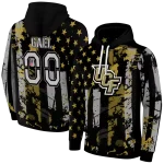 custom ucf knights distressed flag gold black hoodie best selling