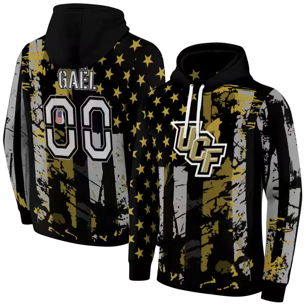custom ucf knights distressed flag gold black hoodie fashion forward custom ucf knights distressed flag gold black hoodie fashion forward