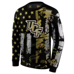 custom ucf knights distressed flag gold black hoodie best selling