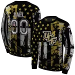 custom ucf knights distressed flag gold black hoodie best selling