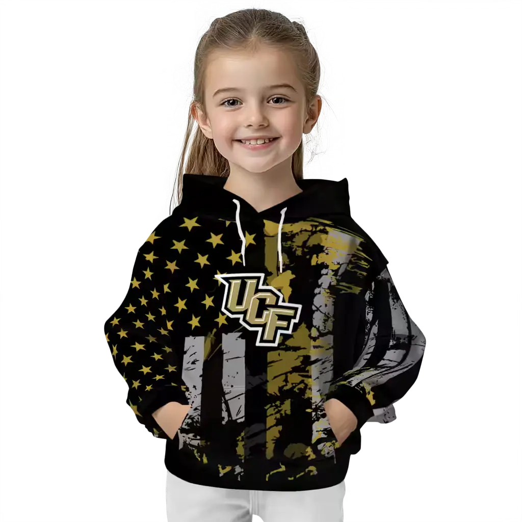 custom ucf knights distressed flag gold black hoodie top rated custom ucf knights distressed flag gold black hoodie top rated